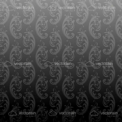 Elegant Floral Background in Grey Tones